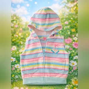 Carters Colorful Striped Hooded Vest